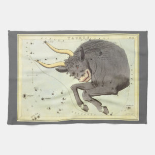 Linge De Cuisine Taurus Bull, le miroir Vintage de la constellation