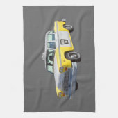 Linge De Cuisine Taxi Checkered jaune et blanc (Vertical)