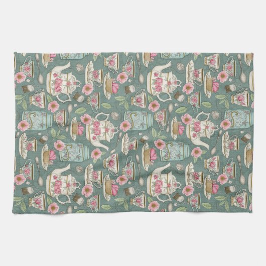 Linge De Cuisine Tea Party vintage (Horizontal)