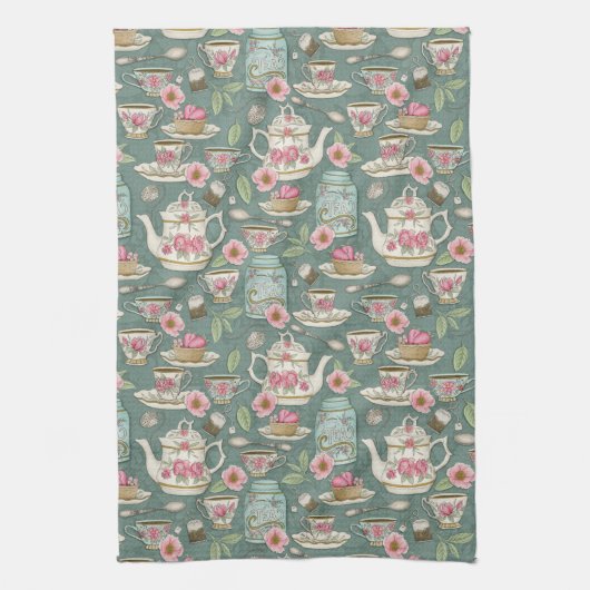 Linge De Cuisine Tea Party vintage (Vertical)