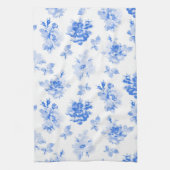 Linge De Cuisine Tea Towel in delft blue roses (Vertical)