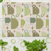 Linge De Cuisine Tea up moderne du milieu du siècle (Plié)