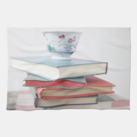 Linge De Cuisine Teacup on book stack (Horizontal)