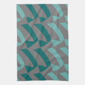 Linge De Cuisine Teal et contrôles gris d'Aqua (Vertical)