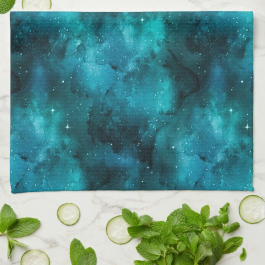 Linge De Cuisine Teal Galaxy Series 7 (Plié)