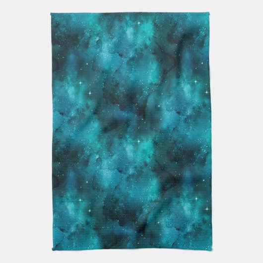 Linge De Cuisine Teal Galaxy Series 7 (Vertical)