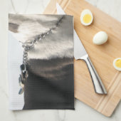 Linge De Cuisine Teatowel de lévrier - garçon beau P4 (Quart Plié)