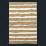 Linge De Cuisine Teck rayures neutres<br><div class="desc">Motifs à bandes horizontales dans une palette de couleurs chaudes et neutres.</div>