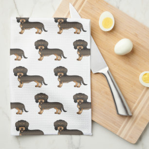 Linge De Cuisine Teckel à poil dur sanglier Motif de chien mignon