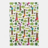 Linge De Cuisine Teckels sur une promenade en parc (Vertical)