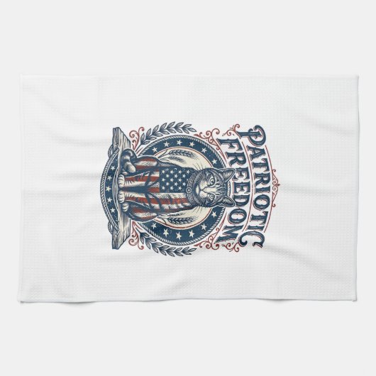 Linge De Cuisine Tee-shirt graphique vectoriel de chat de grange pa (Horizontal)