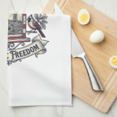 Linge De Cuisine Tee-shirt graphique vectoriel de mangeoire à oisea (Quart Plié)