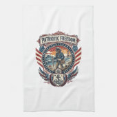 Linge De Cuisine Tee-shirt graphique vectoriel Patriotic Beachcombe (Vertical)