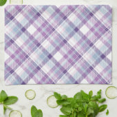 Linge De Cuisine Teintes Améthyst Plaid (Plié)