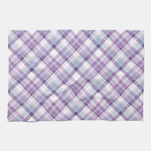Linge De Cuisine Teintes Améthyst Plaid (Horizontal)