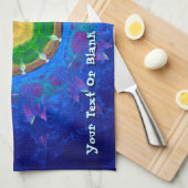 Linge De Cuisine Teinture à tarte bleu-vert (Quart Plié)