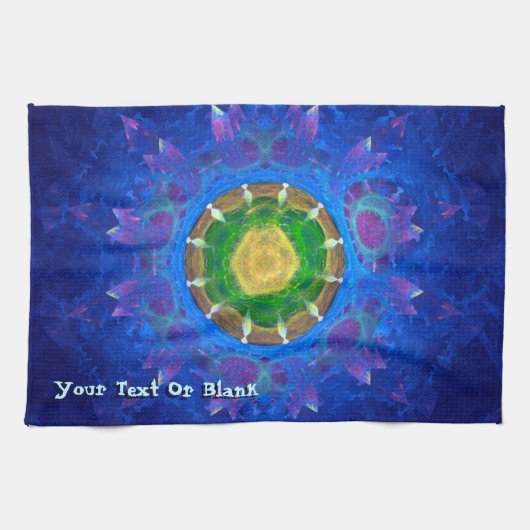 Linge De Cuisine Teinture à tarte bleu-vert (Horizontal)