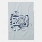 Linge De Cuisine Téléphone rotatif Bleu (Vertical)