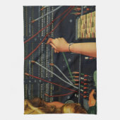 Linge De Cuisine Téléphoniste, Entreprise de Style Rétro (Vertical)