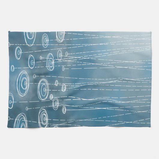 Linge De Cuisine Tempête de pluie (Horizontal)