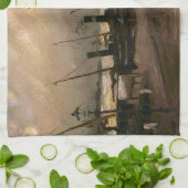 Linge De Cuisine Tempête portuaire des pêcheurs d'Amsterdam par Vin (Plié)