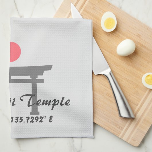 Linge De Cuisine Temple Kinkaku-ji Latitude Longitude (Quart Plié)