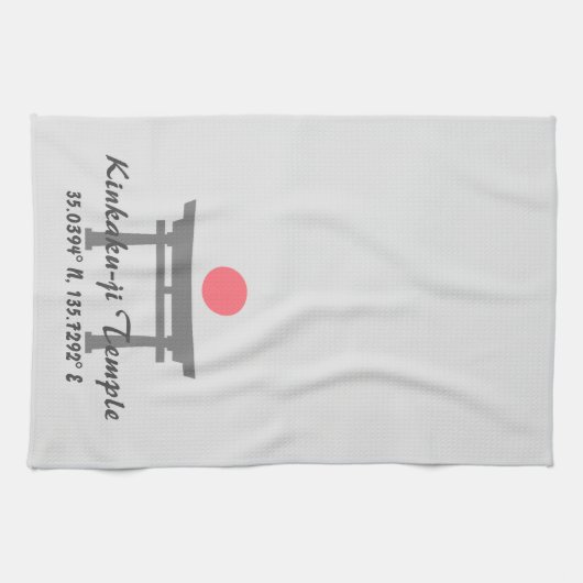 Linge De Cuisine Temple Kinkaku-ji Latitude Longitude (Horizontal)