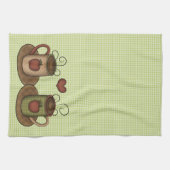 Linge De Cuisine Temps vert de café de guingan (Horizontal)