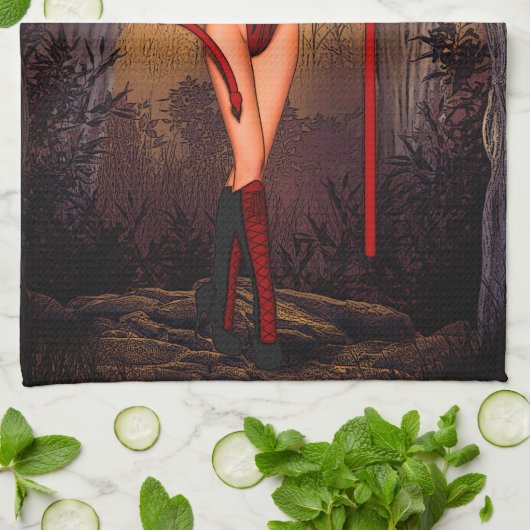 Linge De Cuisine Temptress infernal" (Plié)