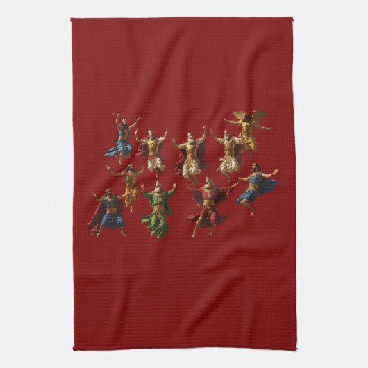 Linge De Cuisine Ten Lords Leaping The Ten Commandments Vector (Vertical)