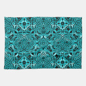 Linge De Cuisine Tendance Turquoise Turquoise Bleu Hip Bohemian Bal (Horizontal)