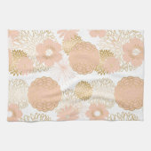 Linge De Cuisine tendances modernes fleur brune floraison (Horizontal)