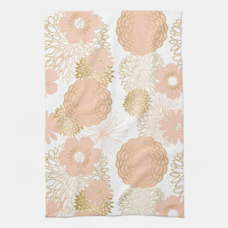 Linge De Cuisine tendances modernes fleur brune floraison