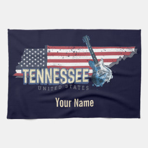 Linge De Cuisine Tennessee États-Unis Retro State Vintage USA