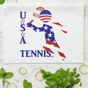 Linge De Cuisine TENNIS DES HOMMES Patriotiques DES USA