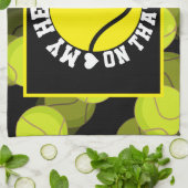 Linge De Cuisine Tennis MY HEART continue sur le court (Plié)