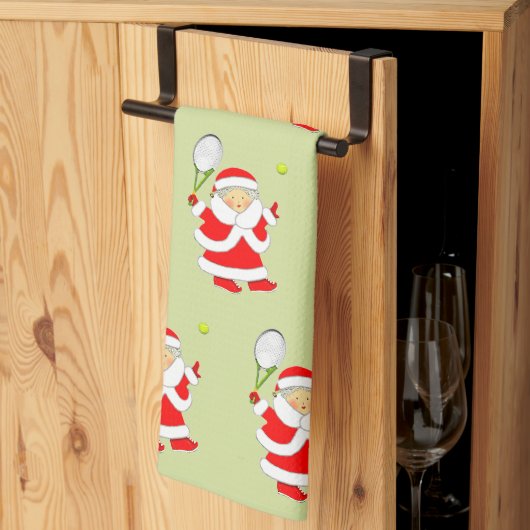 Linge De Cuisine Tennis Noël (Pliage en tiers)