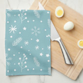 Linge De Cuisine Tennis Noël vacances avec le Père Noël (Quart Plié)