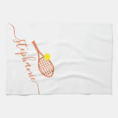 Linge De Cuisine Tennis Personnalisé Clay Nom du script (Horizontal)