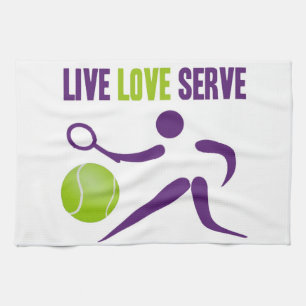 Linge De Cuisine Tennis : Vivant. Amour. Service