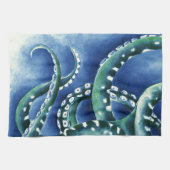 Linge De Cuisine Tentacles verts bleus (Horizontal)