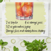 Linge De Cuisine Tequila Sunrise Cocktail Recette (Plié)