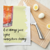 Linge De Cuisine Tequila Sunrise Cocktail Recette (Quart Plié)