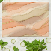 Linge De Cuisine Terracotta Gold Vein Marble - Warm Luxury (3) (Plié)