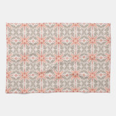 Linge De Cuisine Terracotta Stars & Vines Boho Motif (Horizontal)