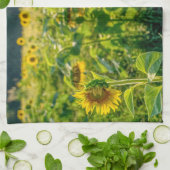 Linge De Cuisine Terrain de tournesol doré (Plié)