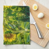 Linge De Cuisine Terrain de tournesol doré (Quart Plié)