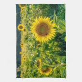 Linge De Cuisine Terrain de tournesol doré (Vertical)