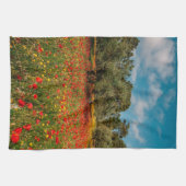 Linge De Cuisine terrain fleuri et arboré (Horizontal)