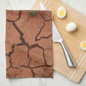 Linge De Cuisine terrain sec et fissuré (Quart Plié)